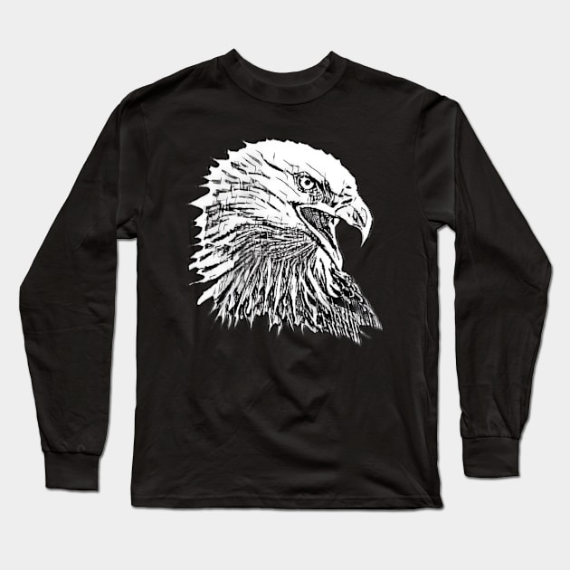 Eagle Long Sleeve T-Shirt by Nimmersatt